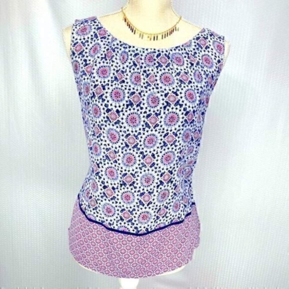 ☀️CAMAYEU Petite  Scallop Trim‎ Top
